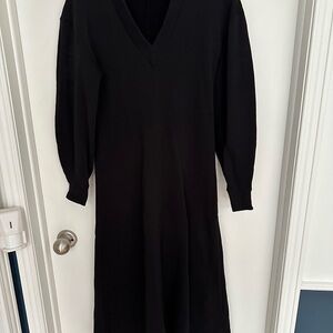 Rodebjer black cotton fleece dress